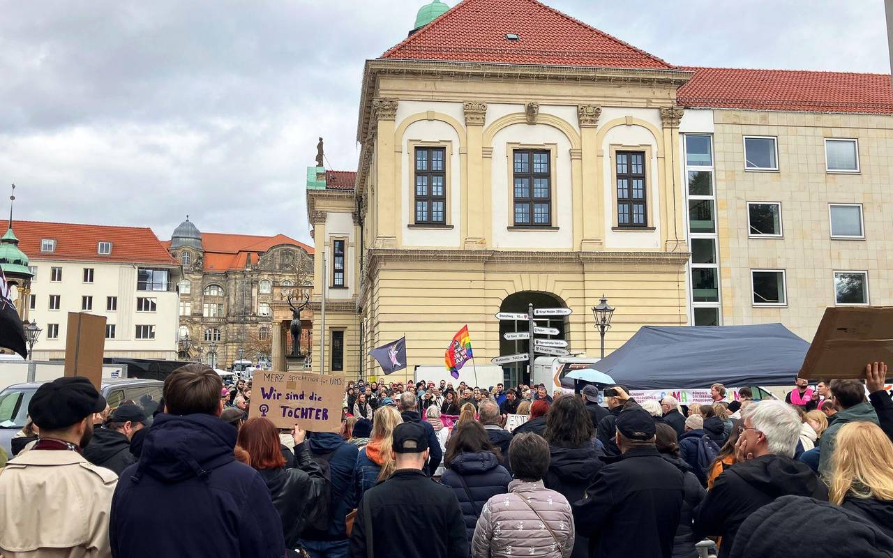 Demonstration nach «Stadtbild»-Aussagen - Magdeburg