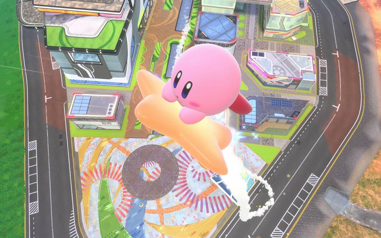 Screenshot aus dem Spiel «Kirby Air Riders»