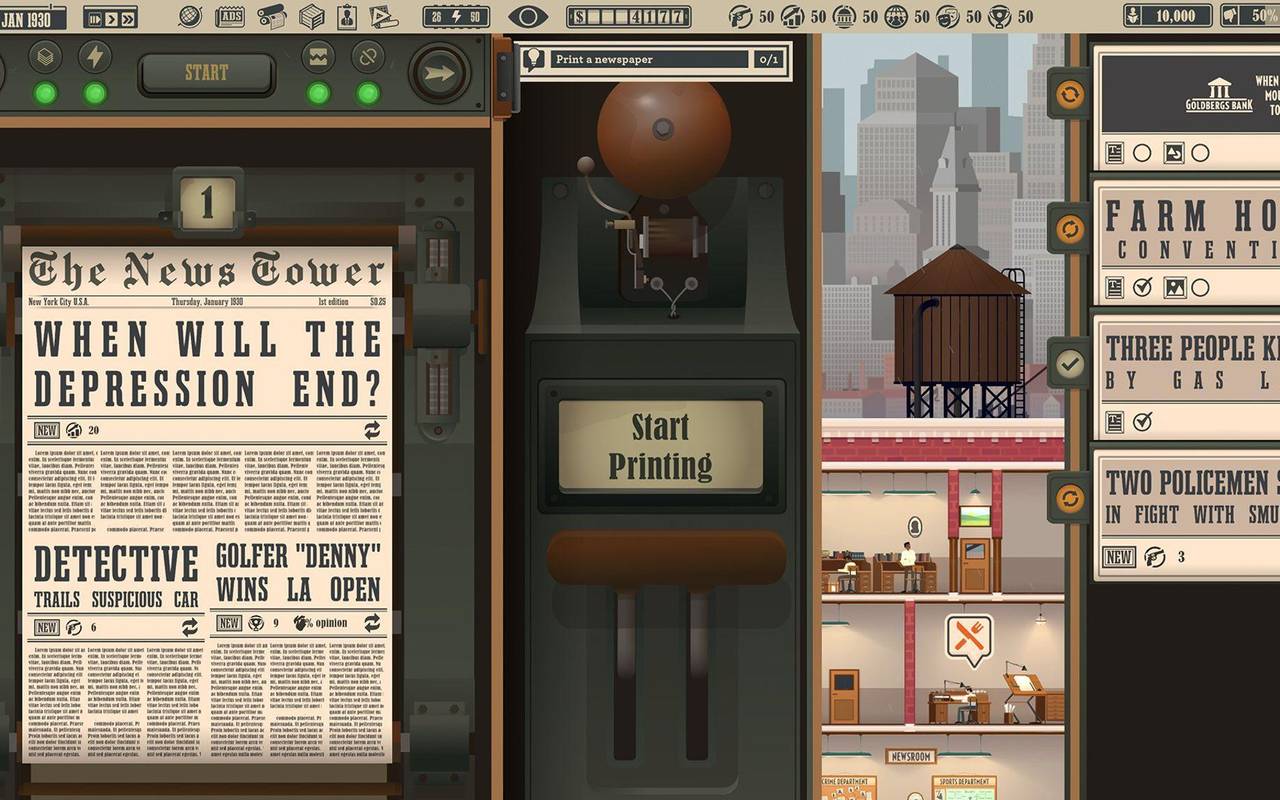 Screenshot vom Spiel «News Tower»
