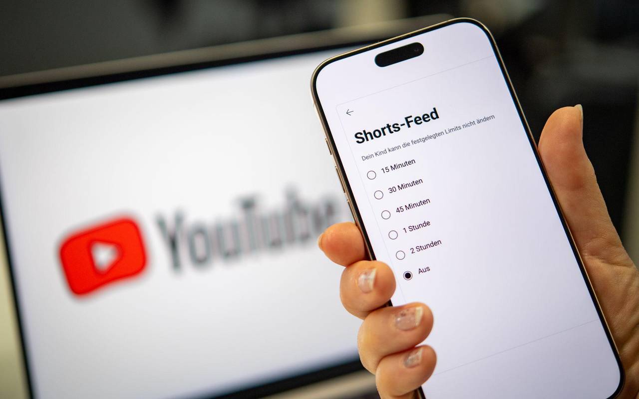 Die Einstellungen von YouTube Shorts auf einem Smartphone