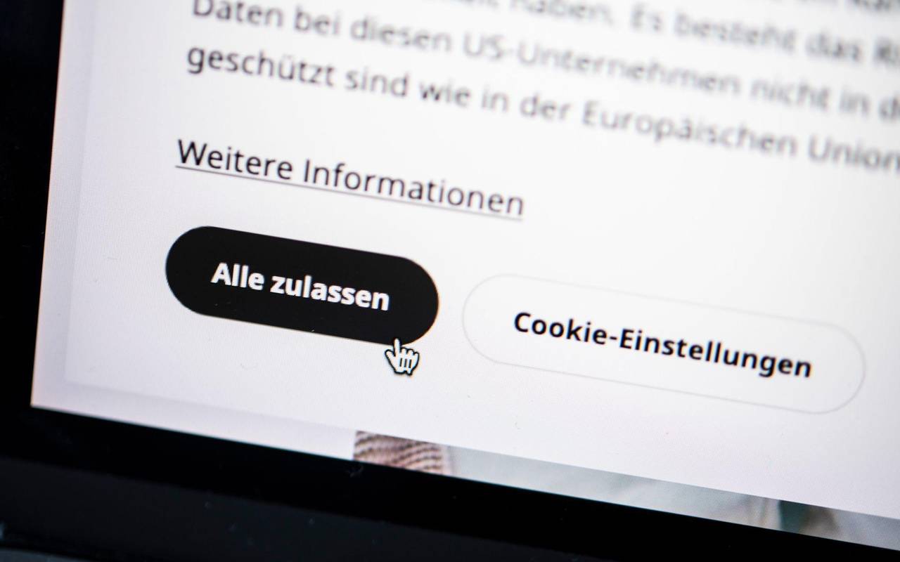 Button «Alle zulassen» auf einer Website