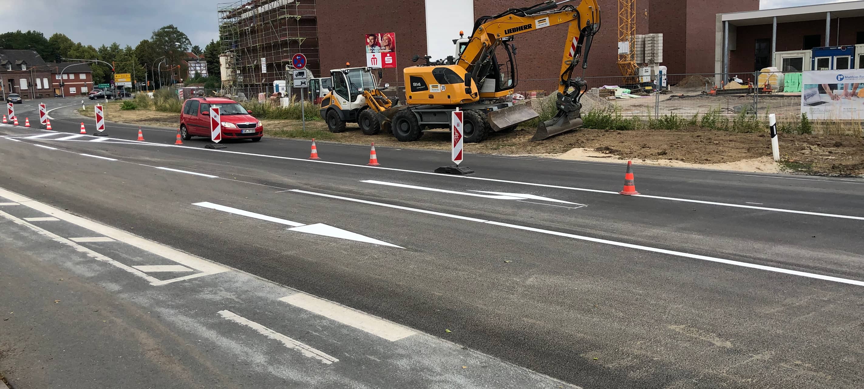 Zufahrt an Kino-Baustelle frei