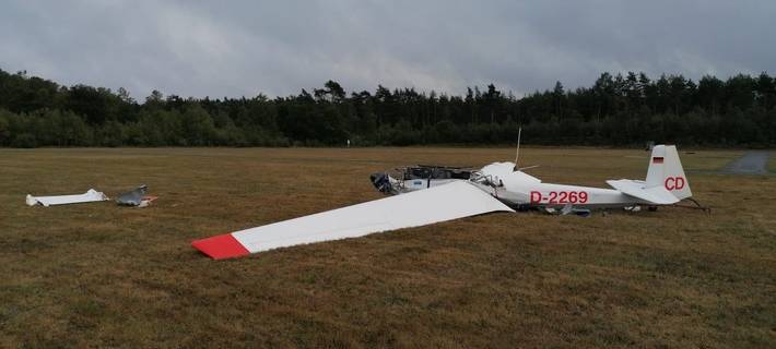 Segelflieger in Borkenbergen abgestürzt