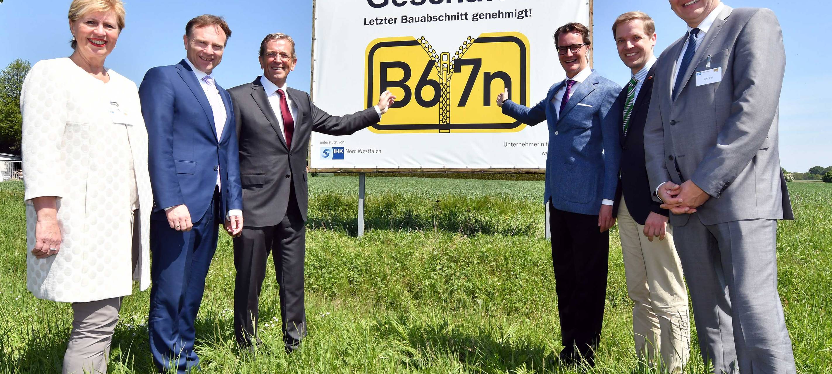 Vorarbeiten für neue B 67 und B 474 bei Dülmen im Endspurt