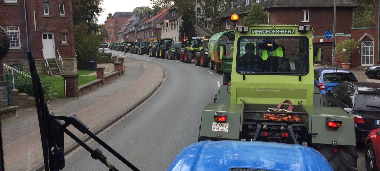 Bauern-Demo in Münster erfolgreich