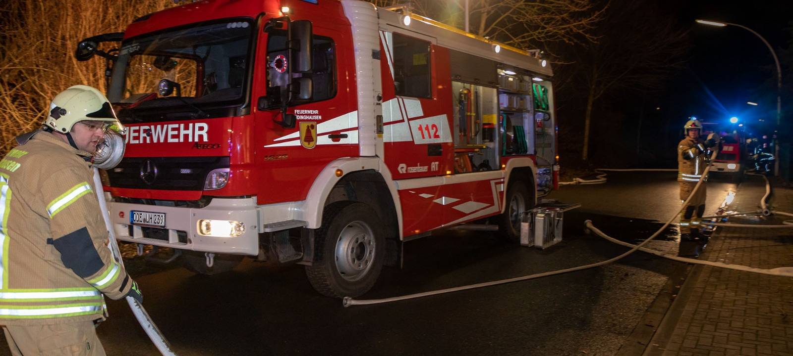 OLFEN: Großbrand im Gewerbegebiet