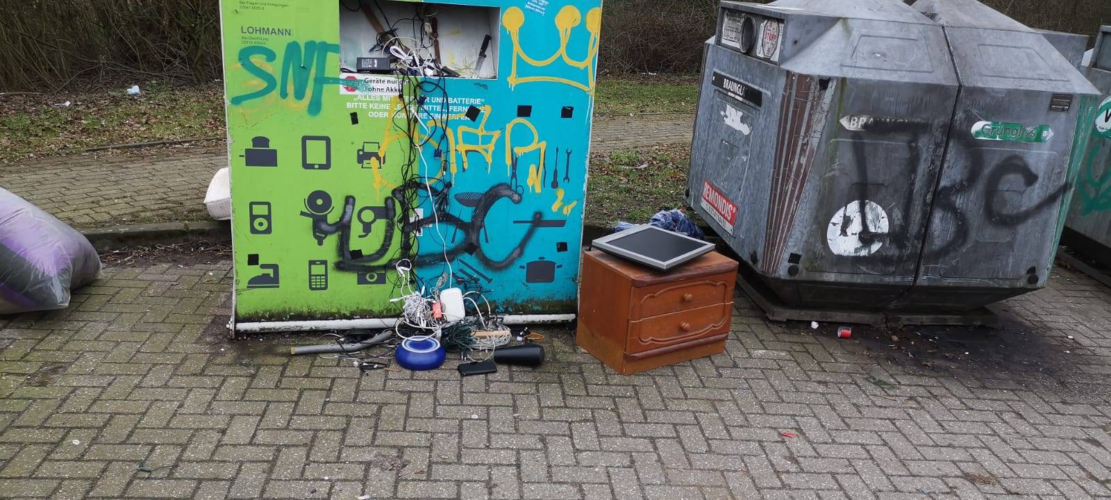 DÜLMEN: Wilde Müllkippe am DüB