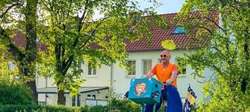 BILLERBECK: Clown heitert in Coronakrise auf