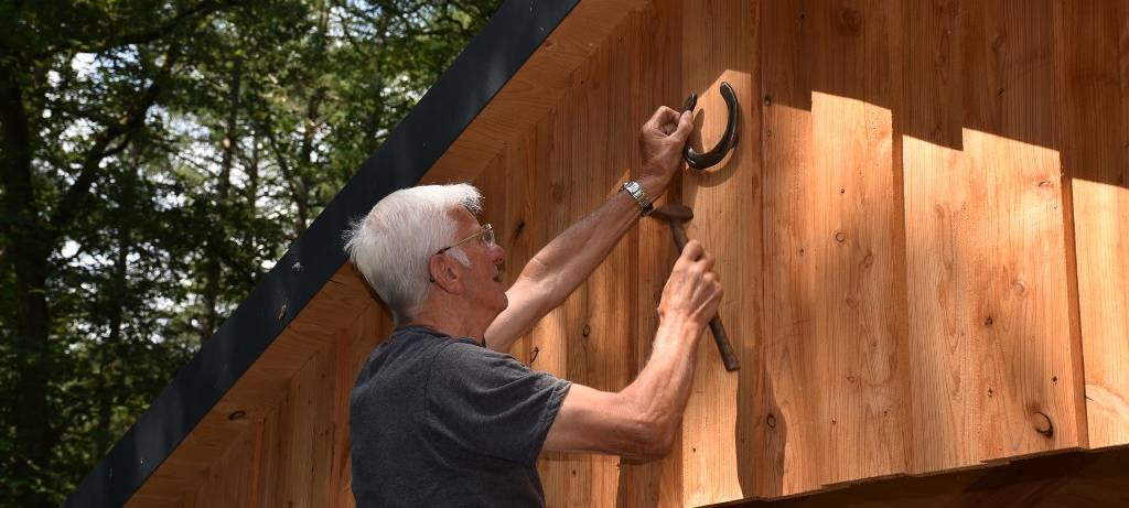 DAVENSBERG: Neue Schutzhütte für Radler und Wanderer