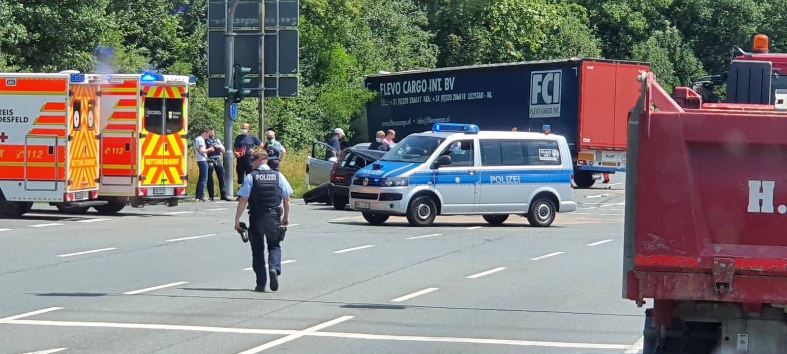 COESFELD: Unfall an der Kreuzung B 525/B474