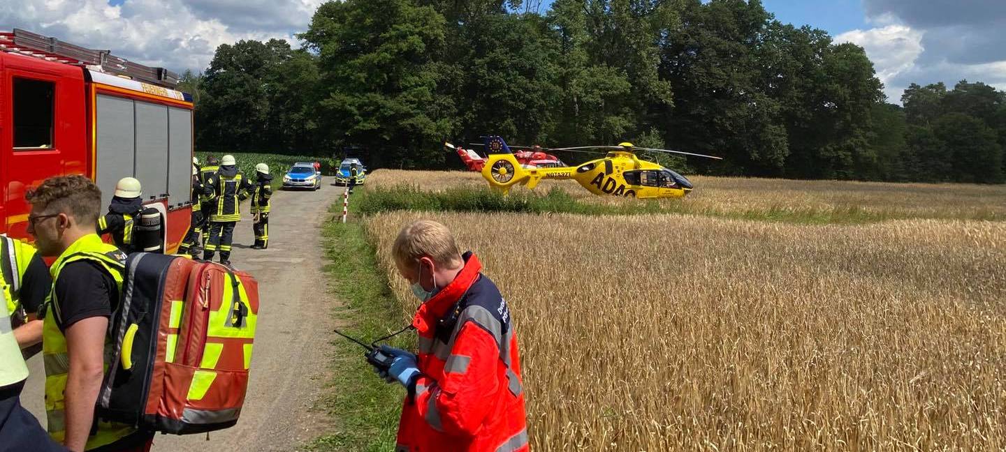 Zwei Tote am Samstagmittag bei Flugzeugabsturz bei Dülmen