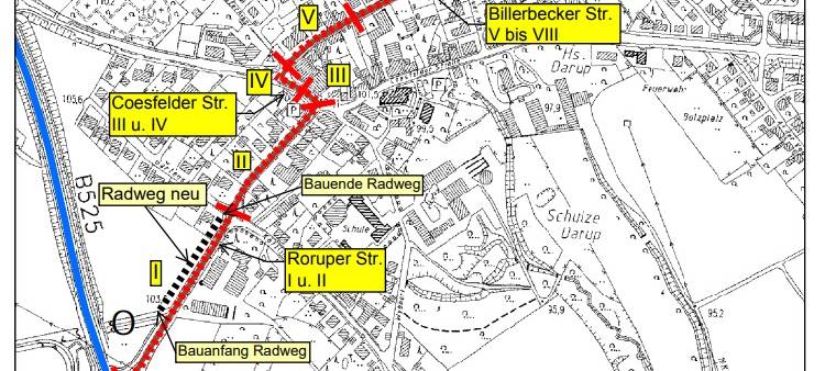 DARUP: Bauarbeiten verschieben sich