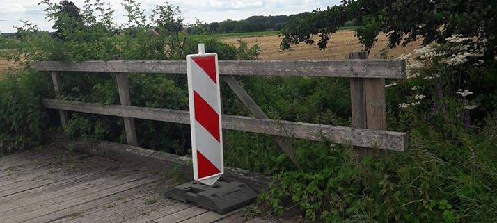 BILLERBECK: Gefährliches Loch in einer Brücke