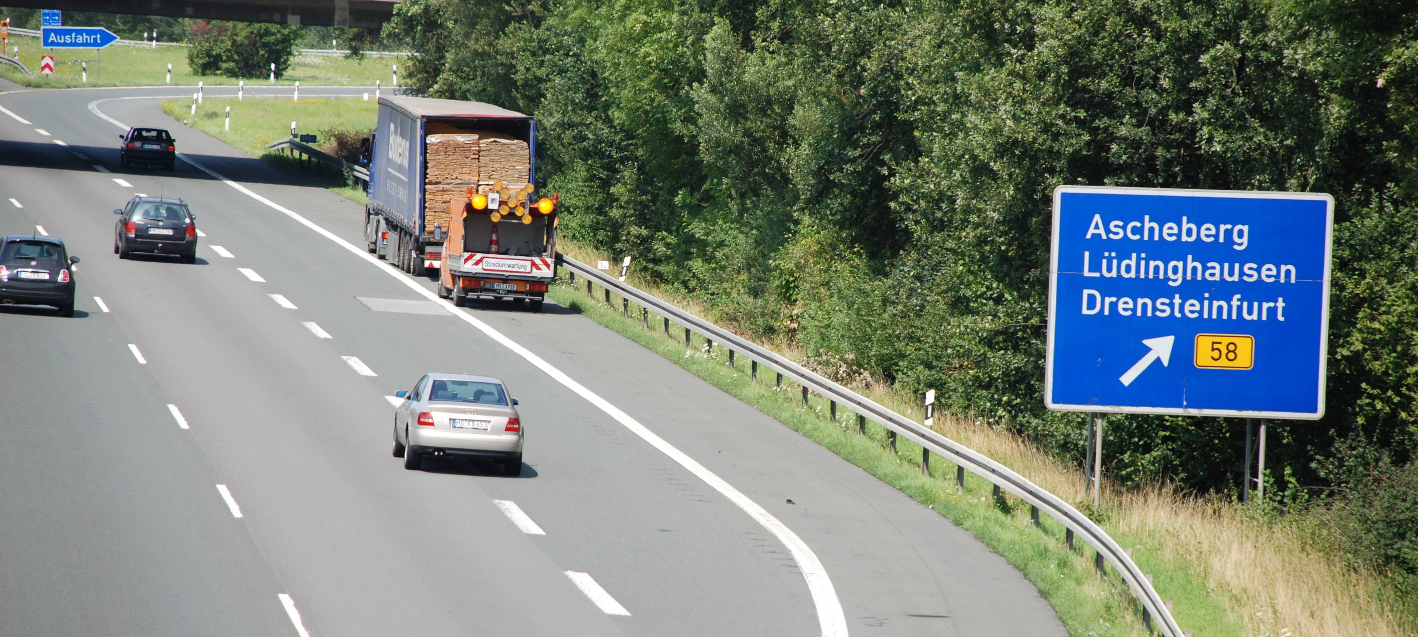 ASCHEBERG: Probleme auf der A 1