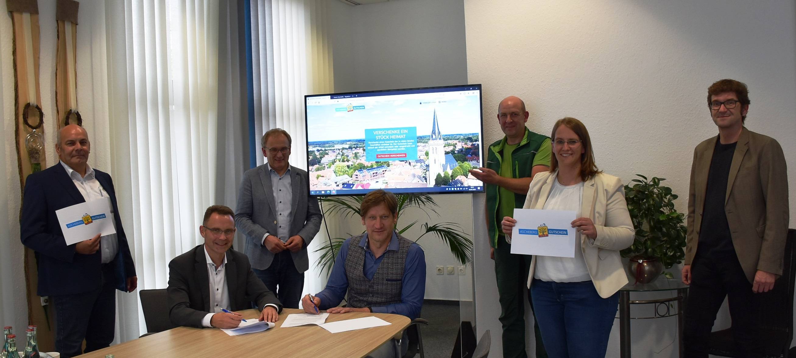 ASCHEBERG: Digitaler Gutschein angestoßen