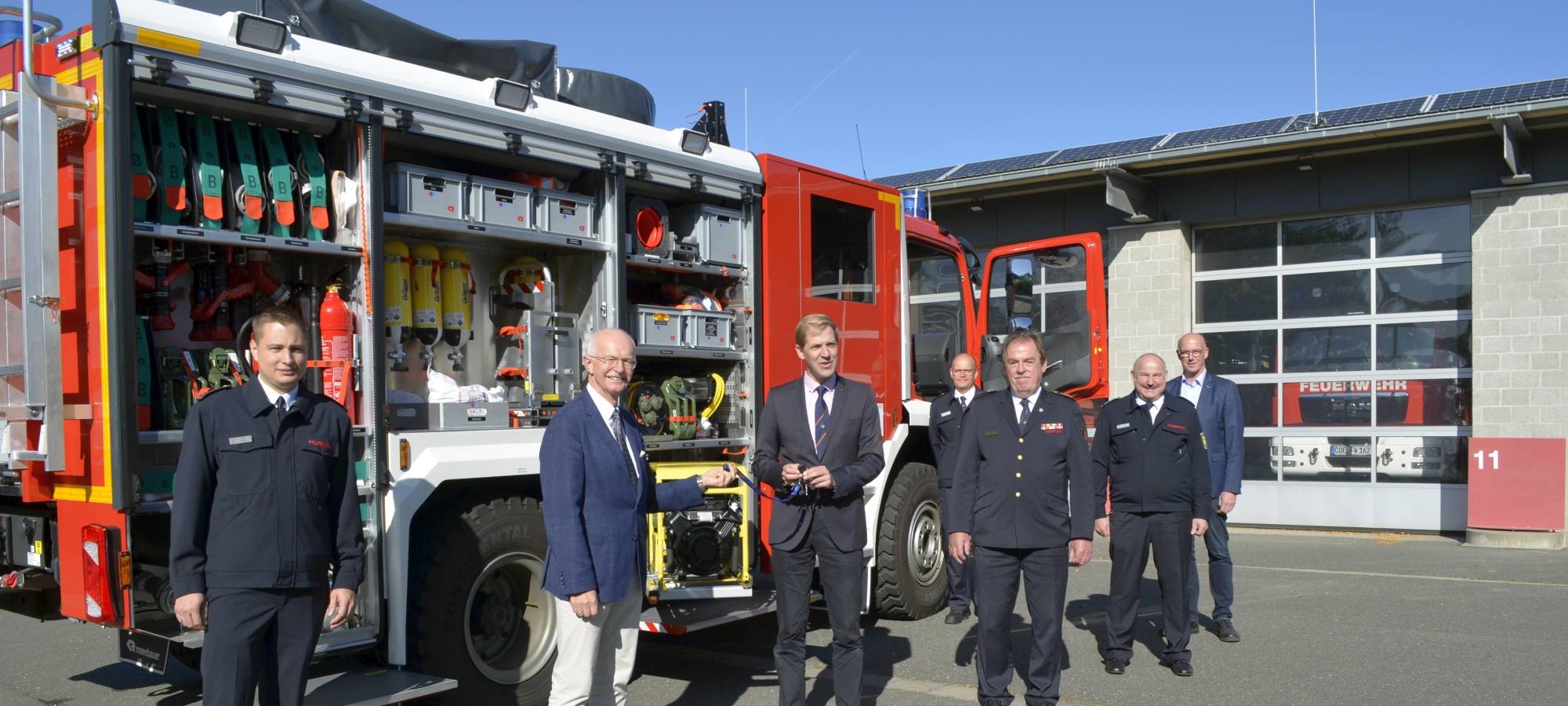 COESFELD: Neues Löschfahrzeug für Katastrophenschutz