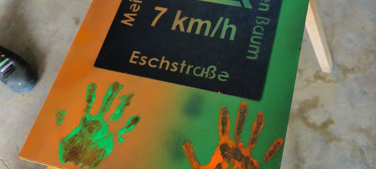 COESFELD: Kinder malen Schilder gegen Raser