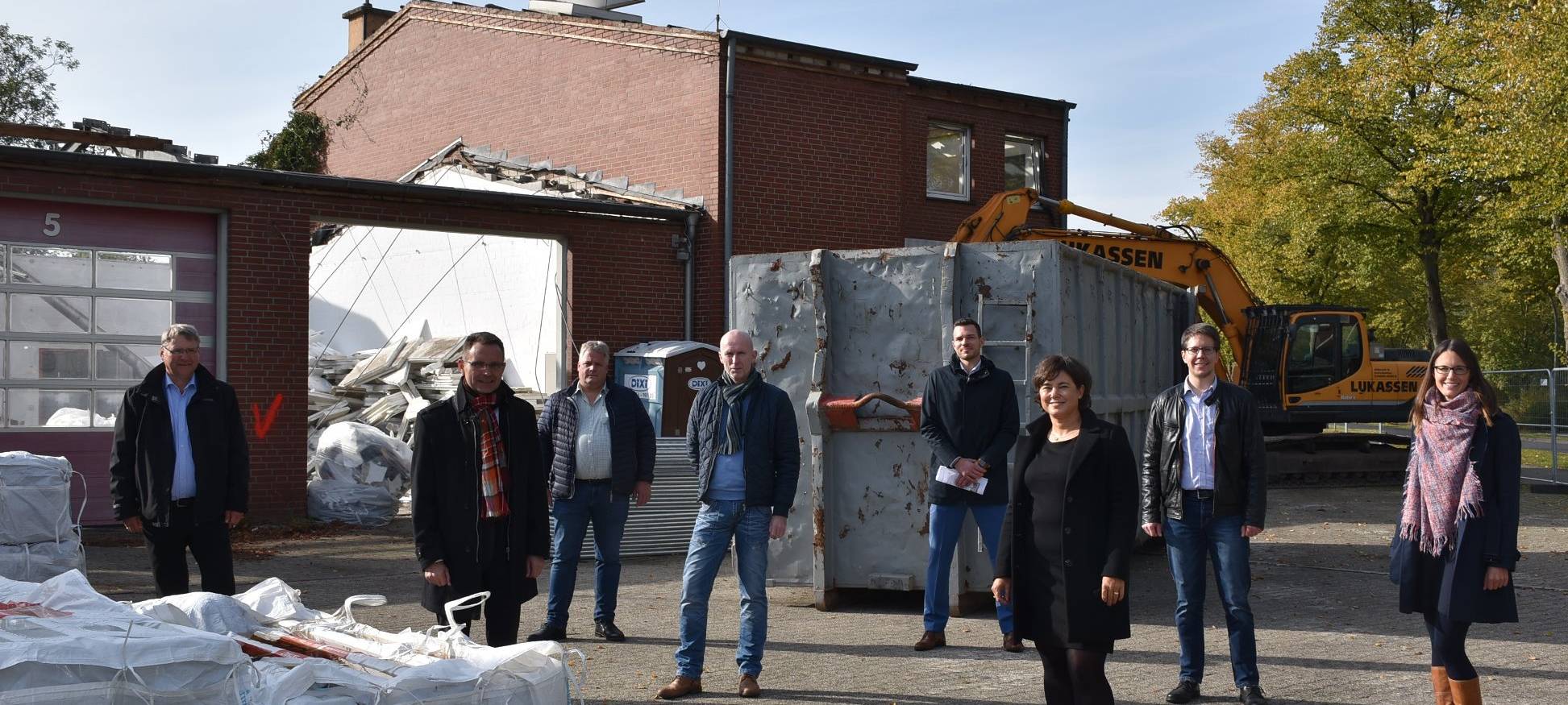 ASCHEBERG: Abriss der alten Feuerwache