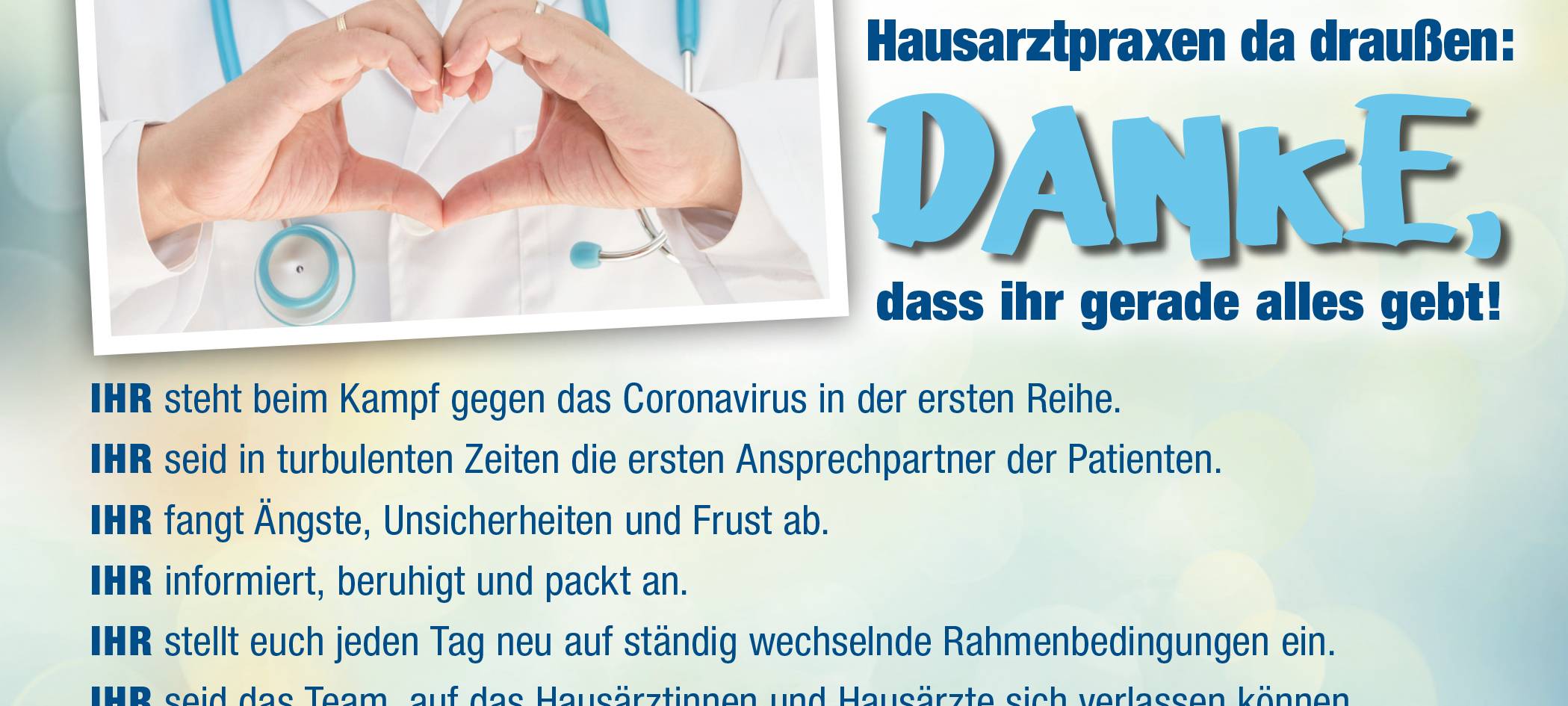 KREIS: Danke-Kampagne für Ärzte