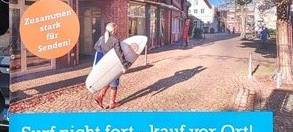 SENDEN: Surf nicht fort - kauf vor Ort