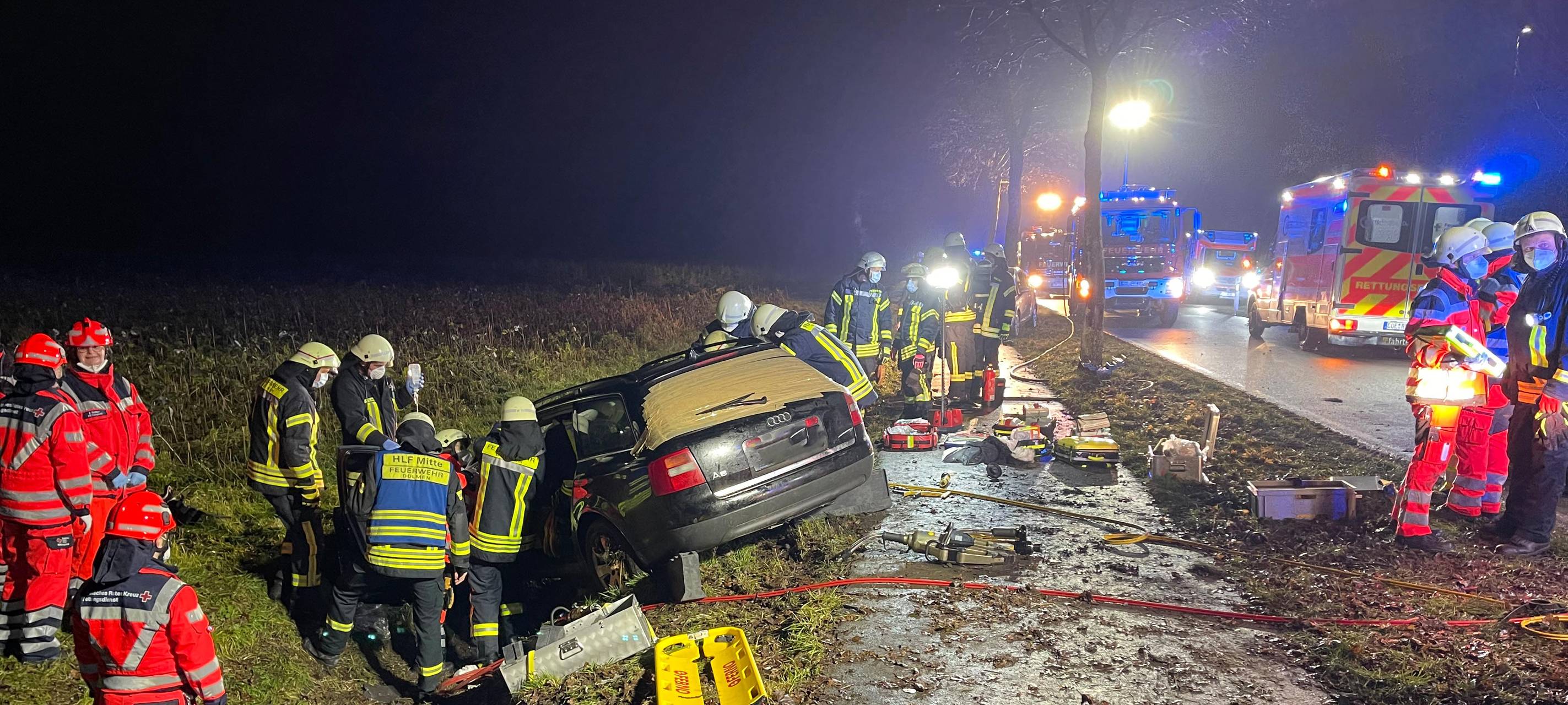 DÜLMEN: Unfall auf dem Mühlenweg