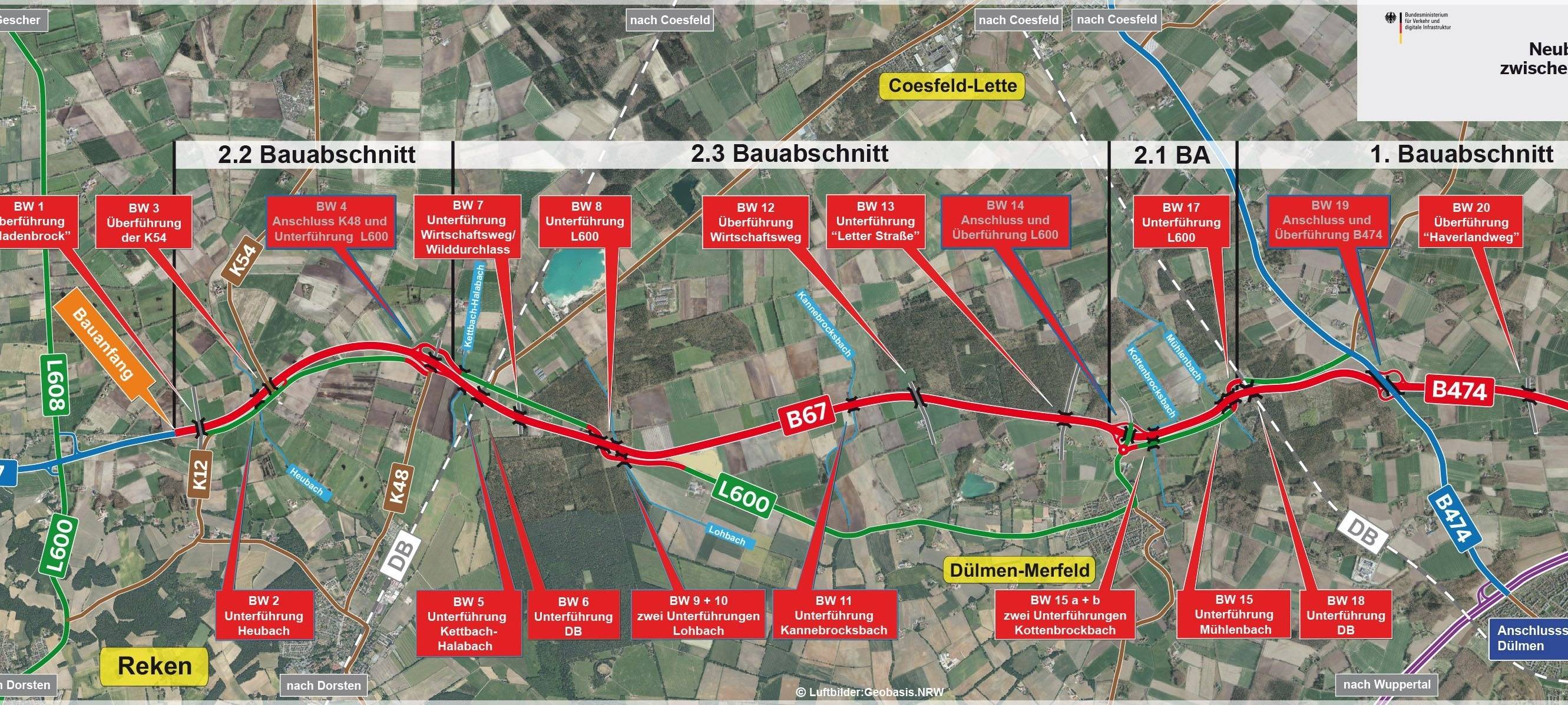 MERFELD: Weitere Baustelle wegen B 67n
