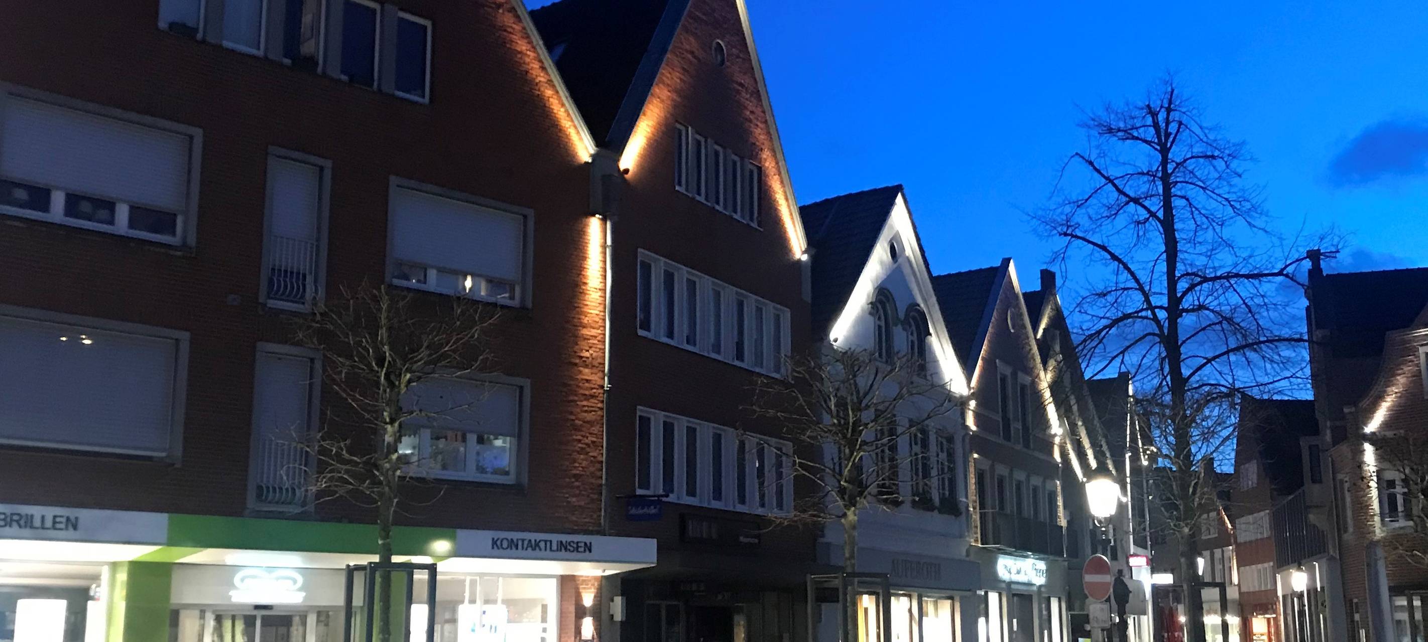 LÜDINGHAUSEN: Fassadenlicht-Projekt vor Abschluss
