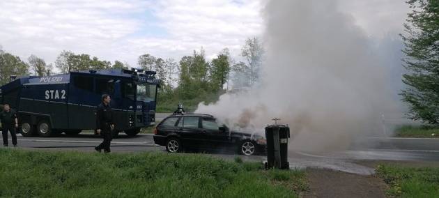 ASCHEBERG: Wasserwerfer im Einsatz