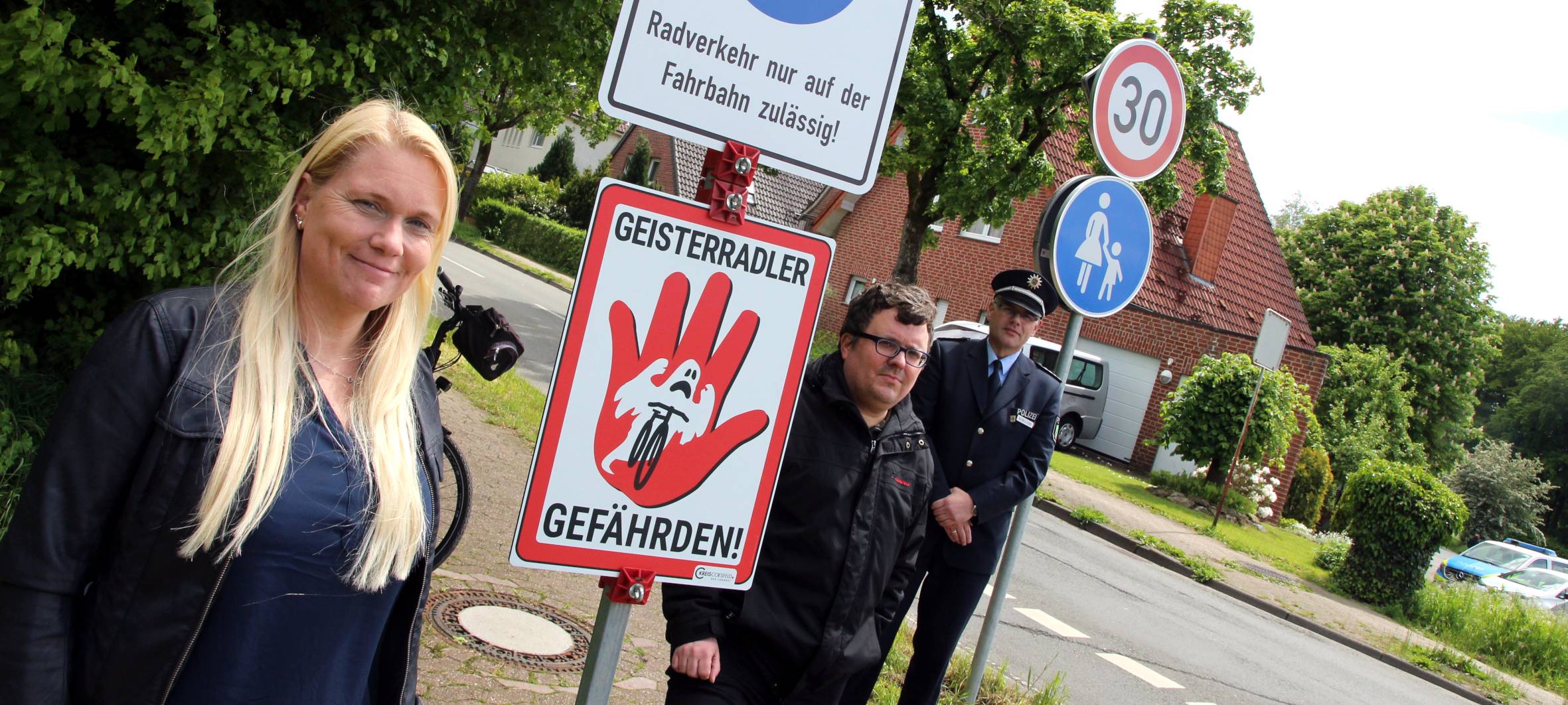 DÜLMEN: Neue "Geisterradler"-Schilder fallen auf