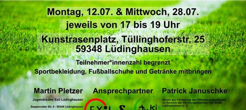 LÜDINGHAUSEN: Soccerspielen für Kinder geplant