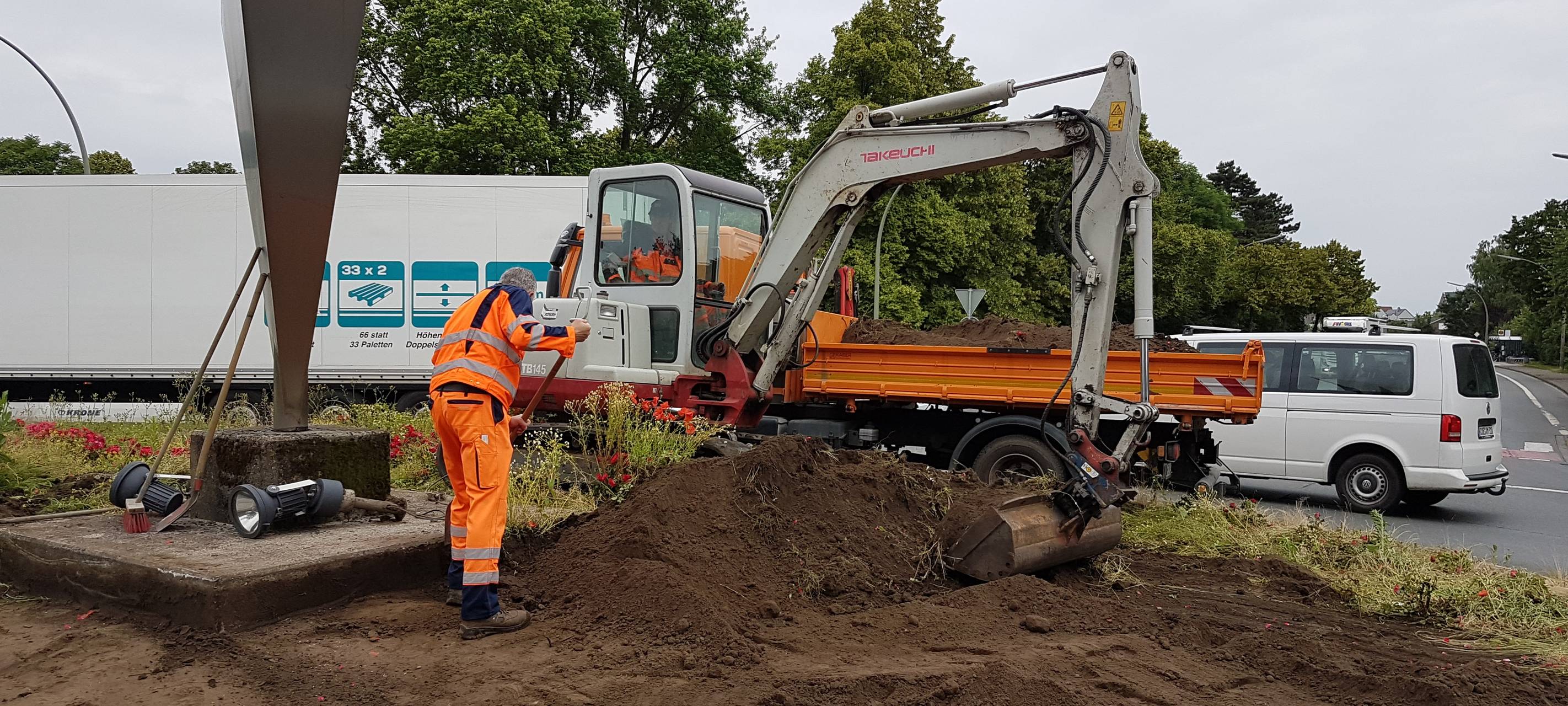 LÜDINGHAUSEN: Kreisel als Hingucker