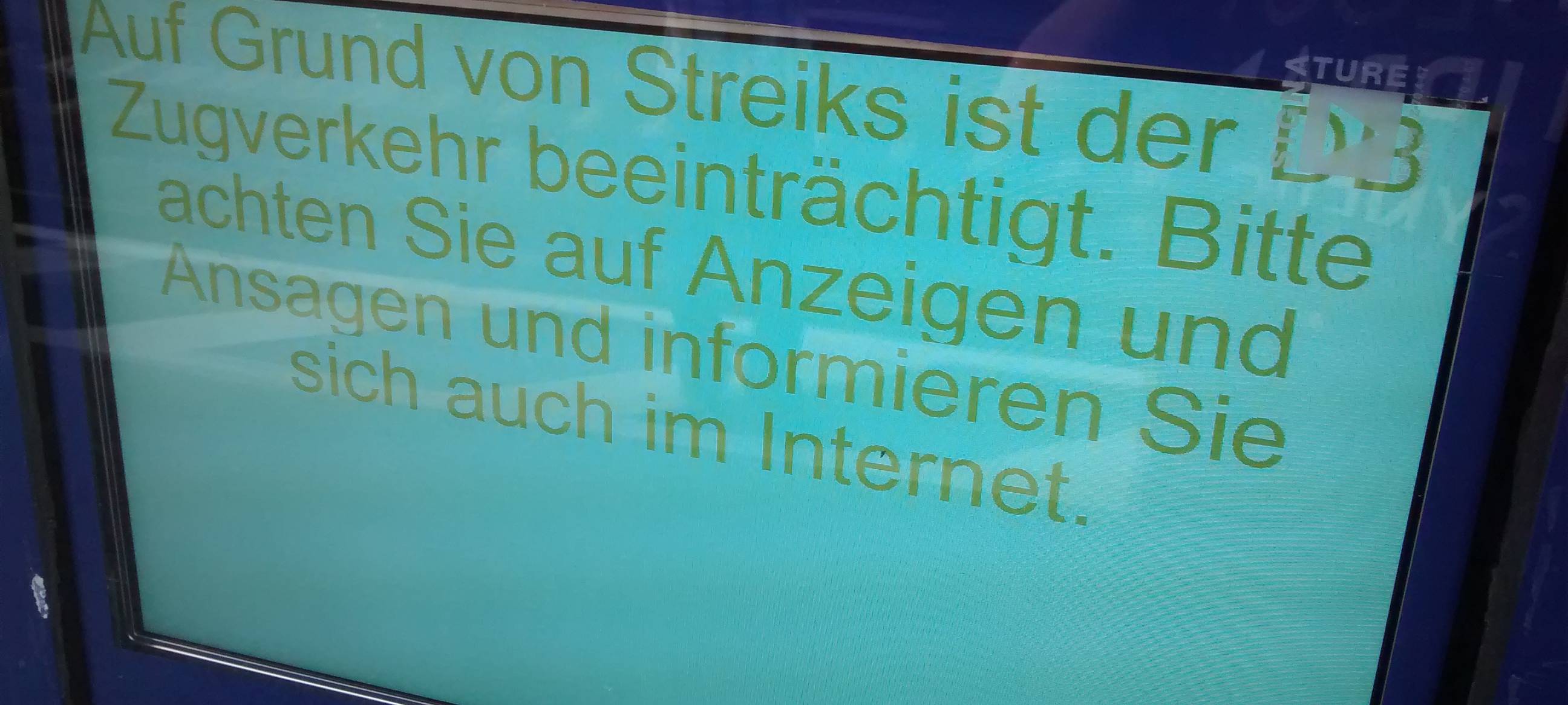 KREIS: Streiks bei der Deutschen Bahn