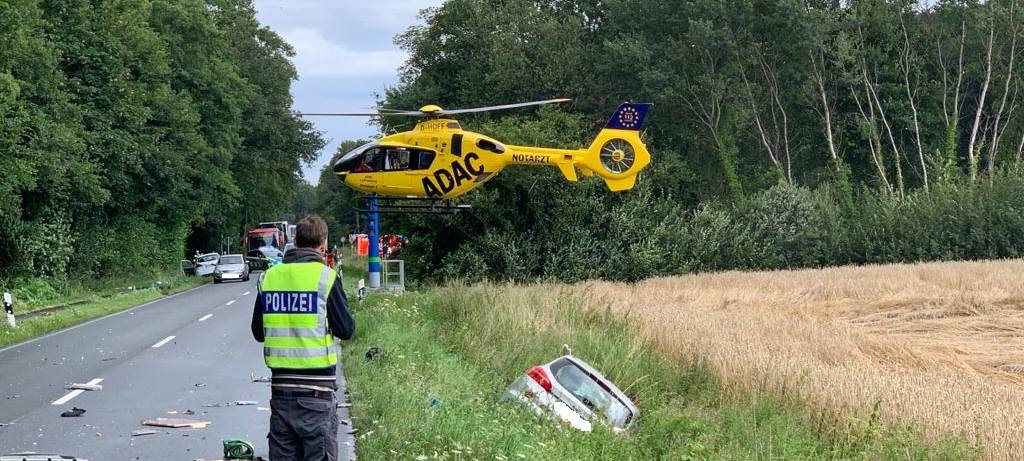 SENDEN: Unfall mit sieben Verletzten