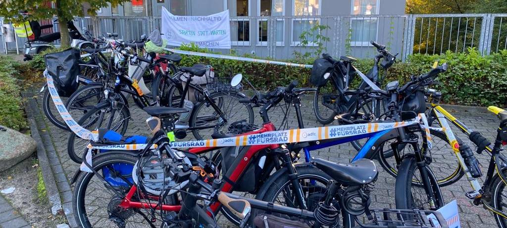 DÜLMEN: Fahrrad-Flashmob erfolgreich