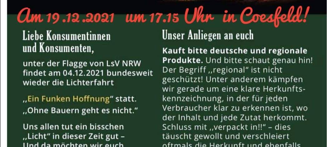 FOTOS: Lichterfahrten im Kreis Coesfeld