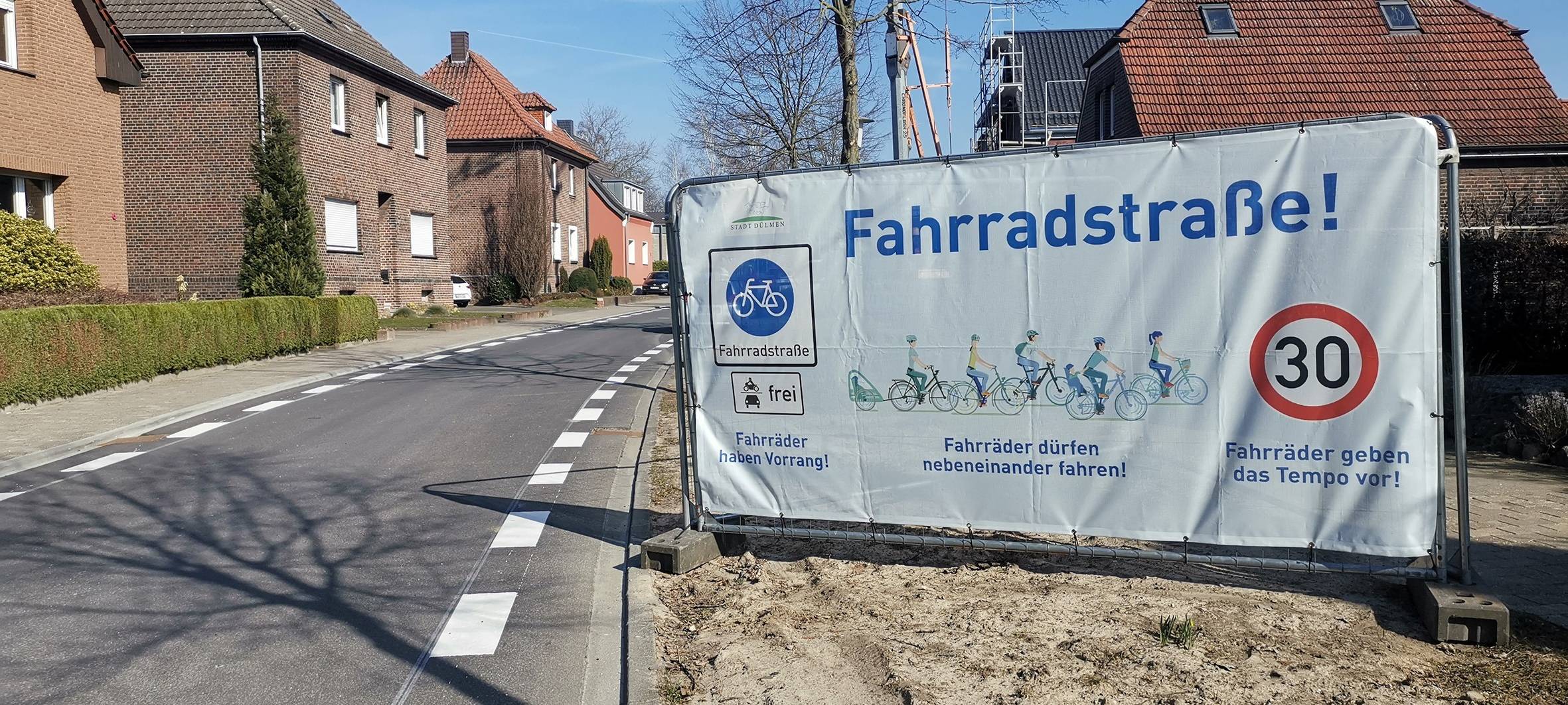 DÜLMEN: 2. Fahrradstraße fertig
