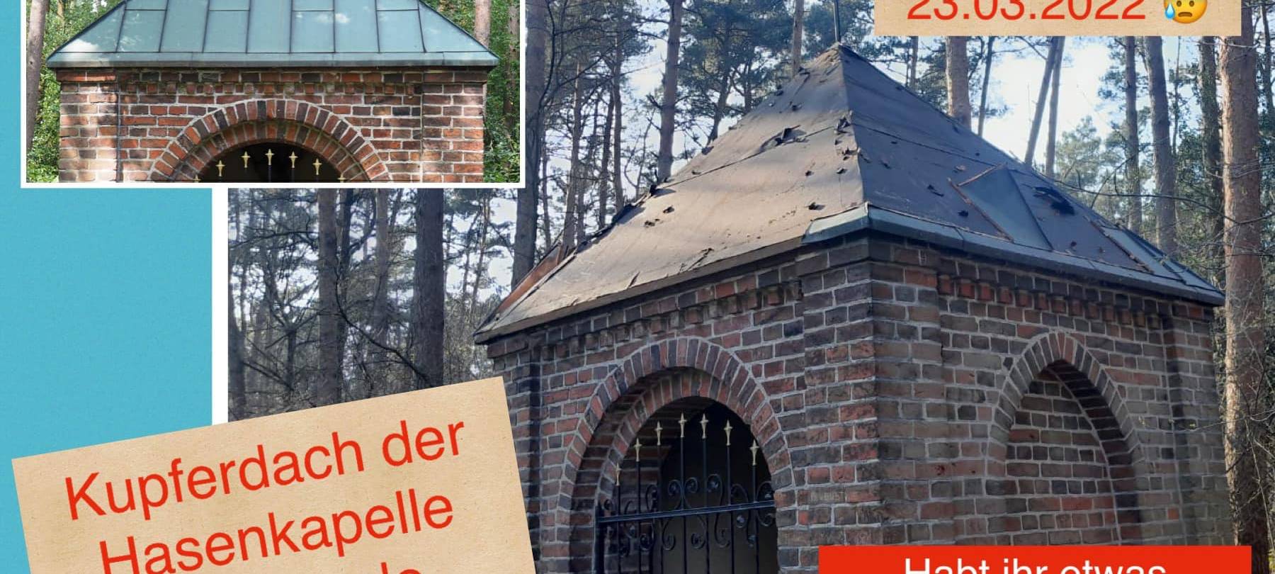 COESFELD: Kupferdach der Hasenkapelle geklaut
