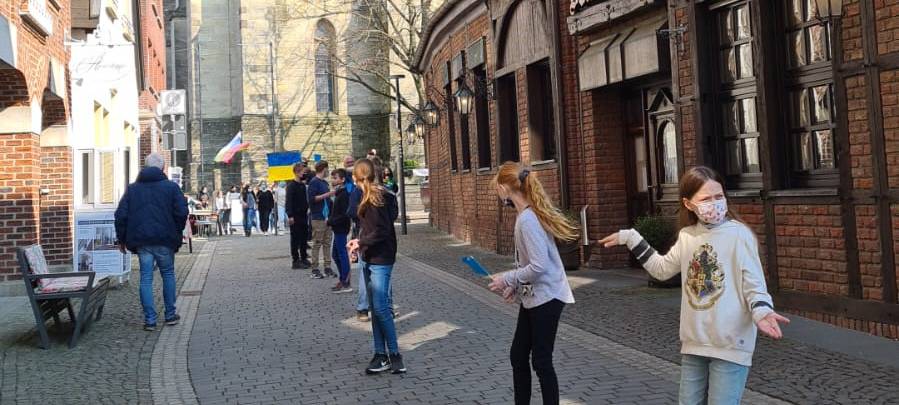 BILLERBECK: Friedensgebet und Menschenkette