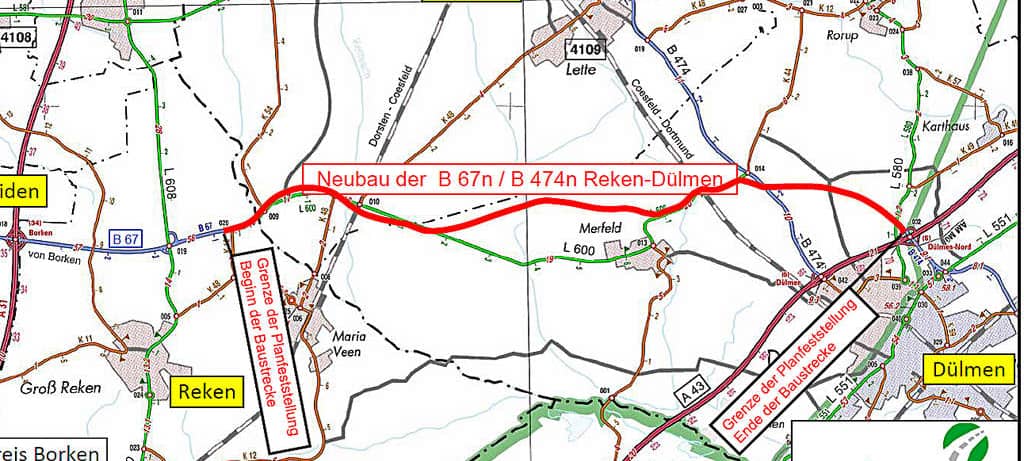 DÜLMEN: Baustellenrundgang B67n