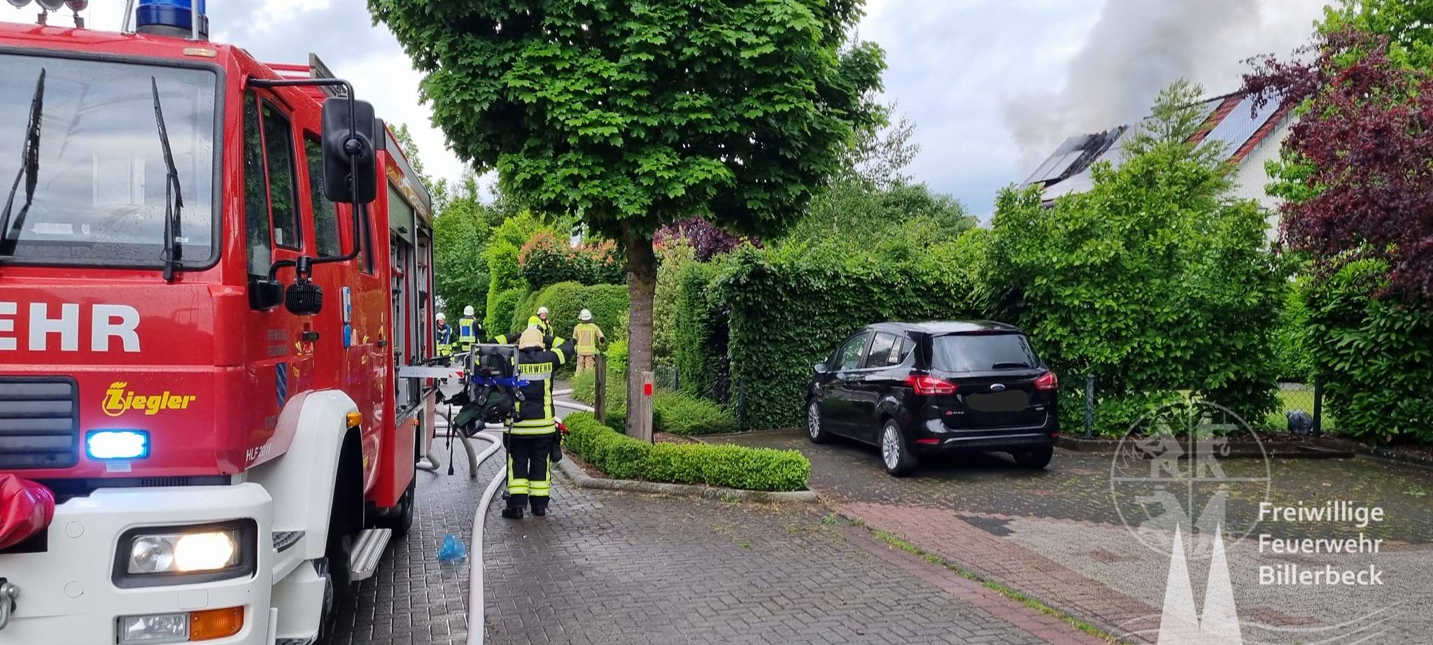 BILLERBECK: Dachstuhlbrand