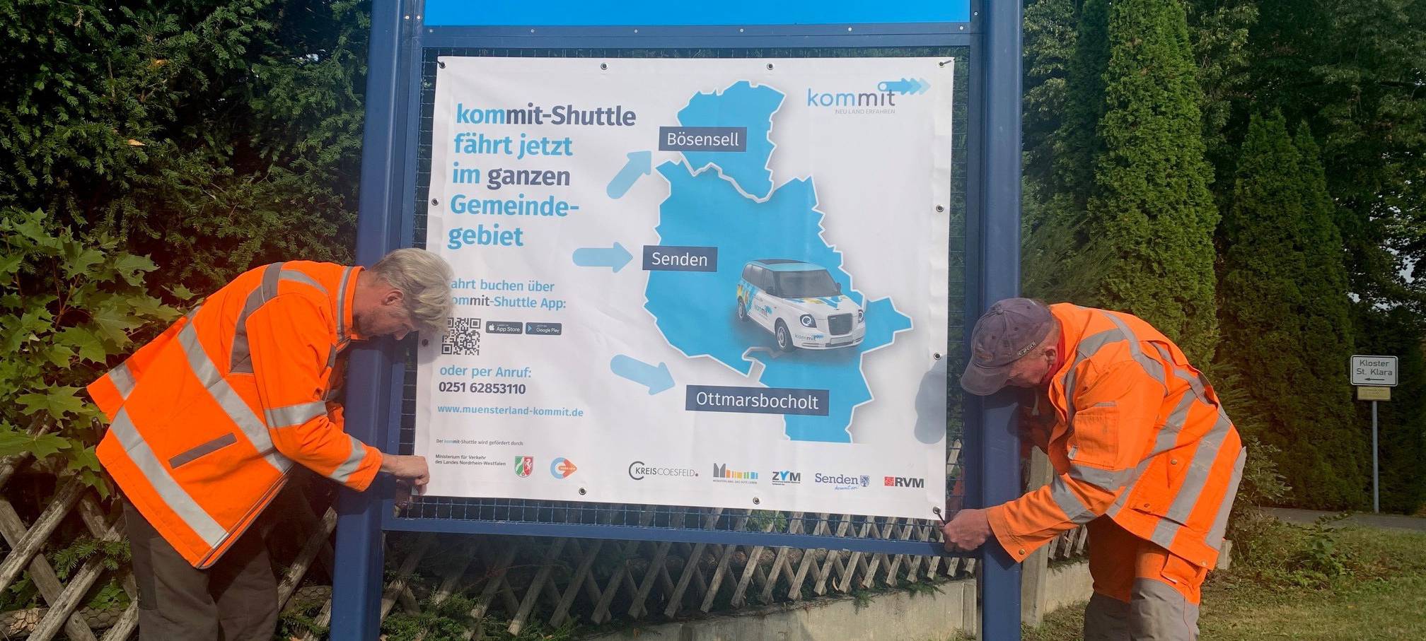 SENDEN: Erste Bilanz ausgeweitetes kommit-shuttle