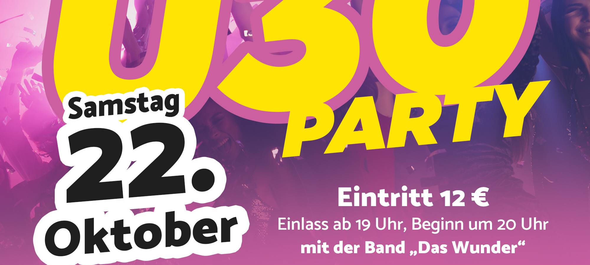 Samstagabend: Ü30-Party in Dülmen