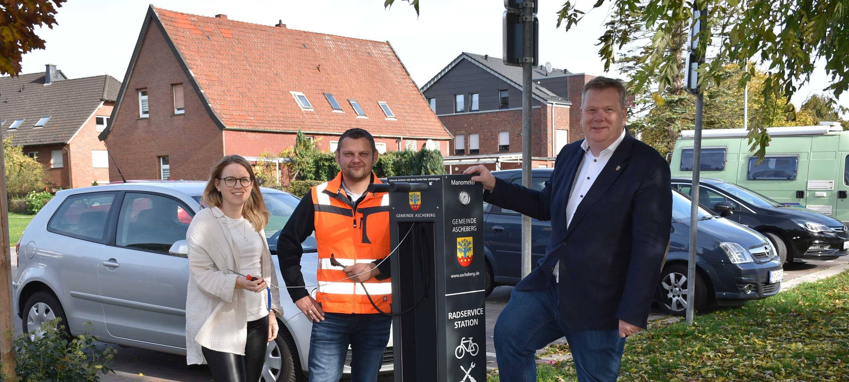 ASCHEBERG: Radservicestationen aufgestellt