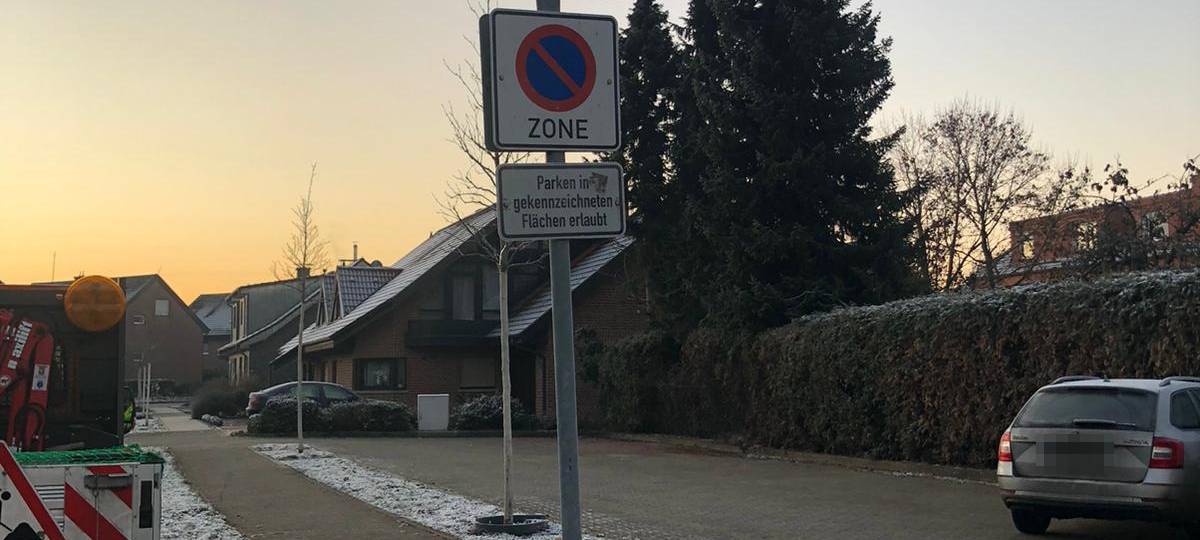 APPELHÜLSEN: Keine Halteverbots-Zonen mehr im Pastorskamp