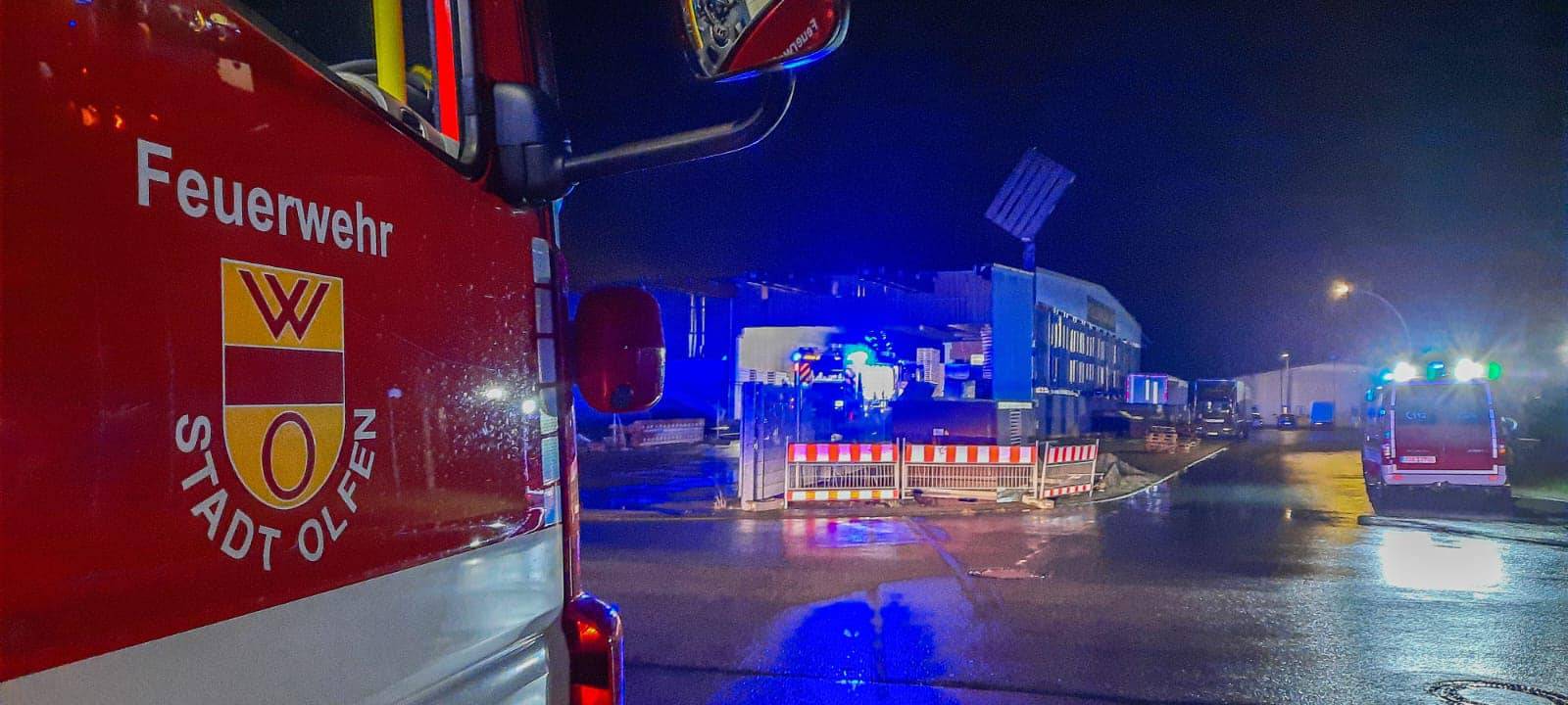 OLFEN: Brand am Abend