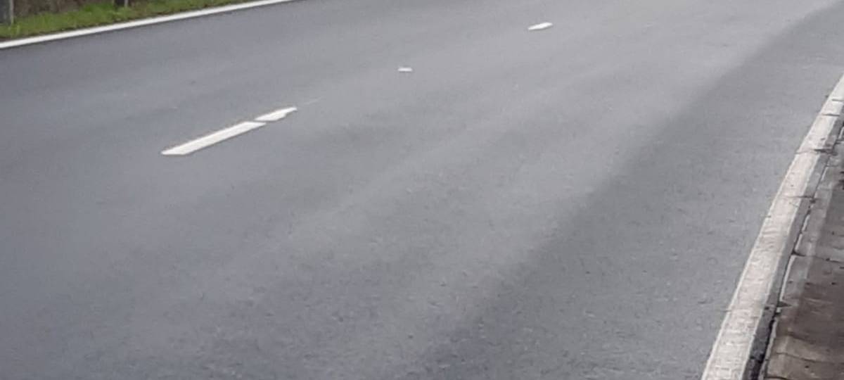 NOTTULN: Markierung an der Kreisstraße bröckelt