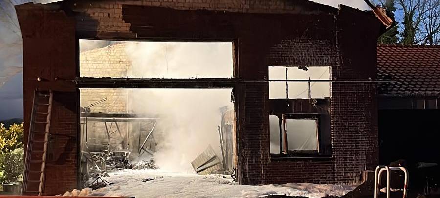 LÜDINGHAUSEN: Scheunenbrand gelöscht
