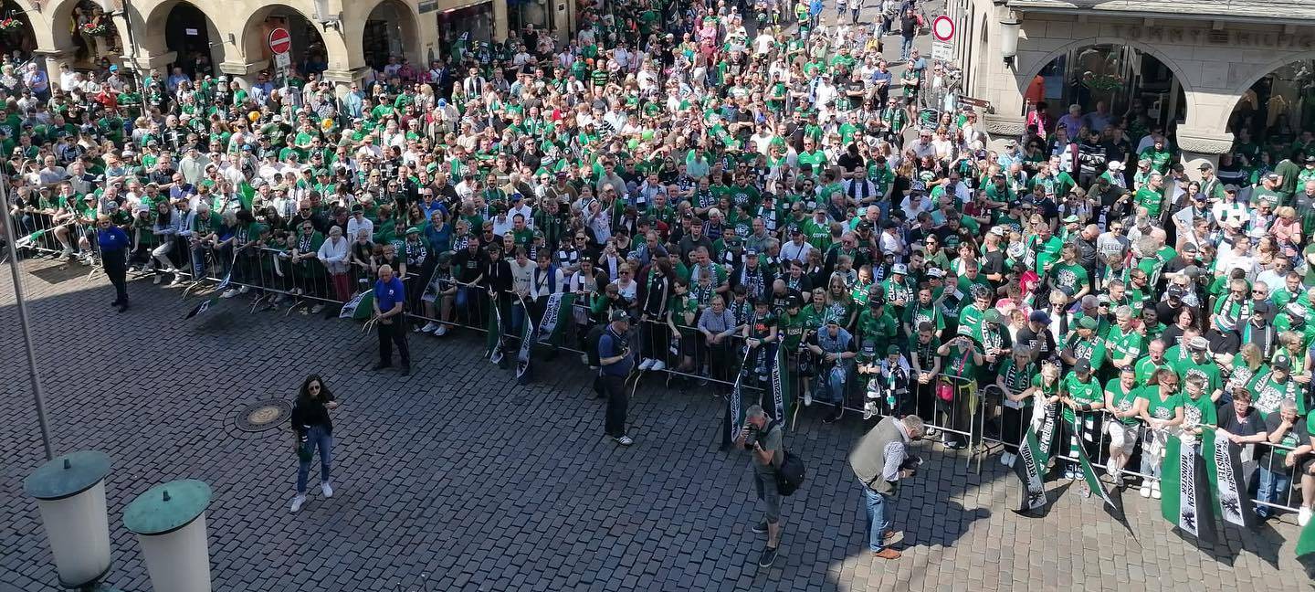 MÜNSTER: Aufstiegsfeier Preußen