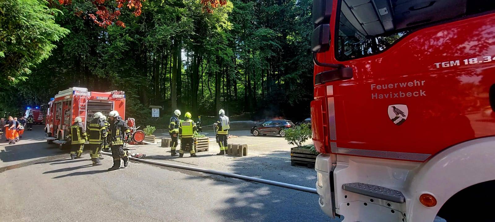 HAVIXBECK: Autobrand in der Bauerschaft Lasbeck