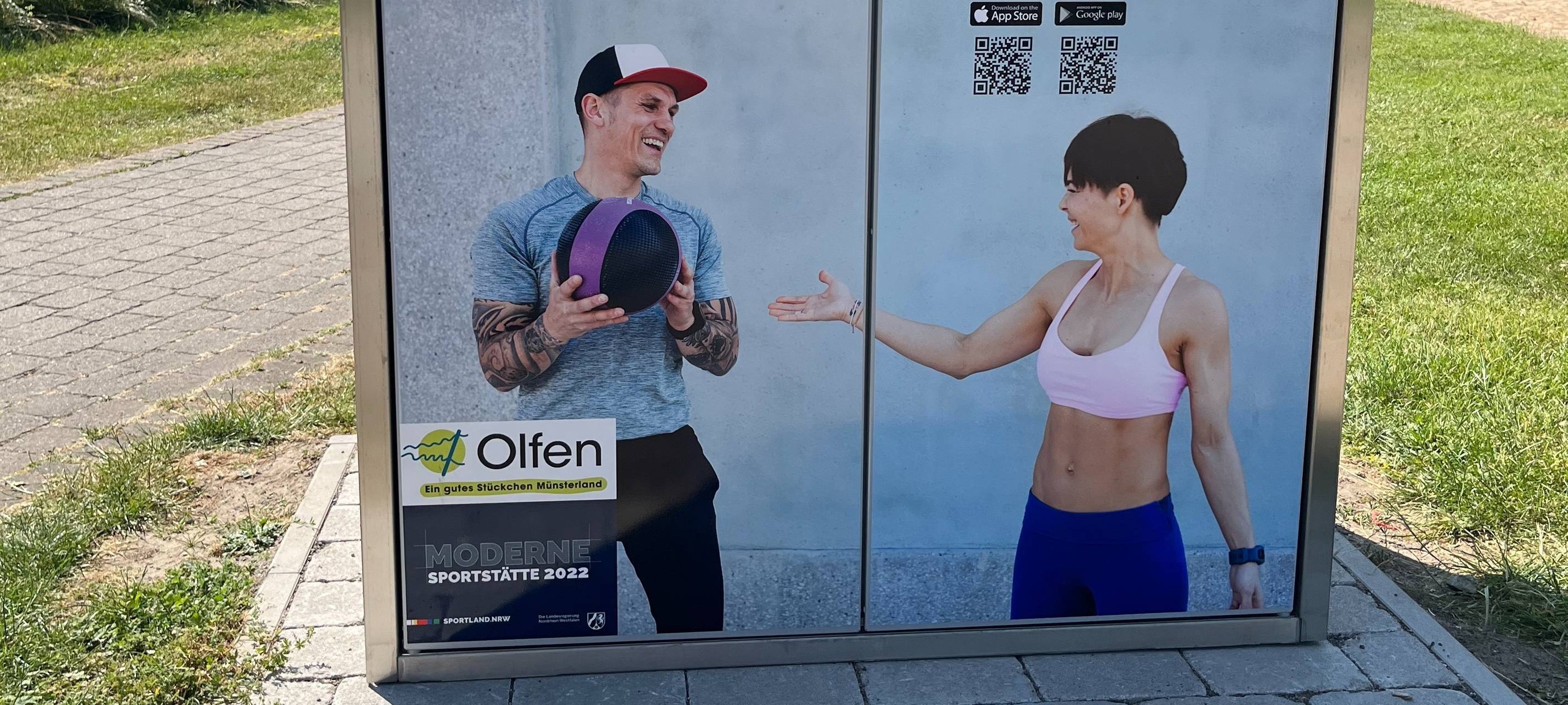 OLFEN: Neue Sportboxen aufgebaut